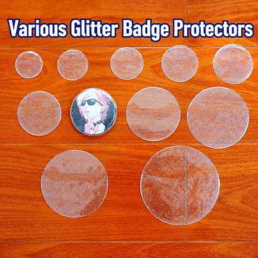Clear Round Badge Protective Sleeves for Ita Bags
