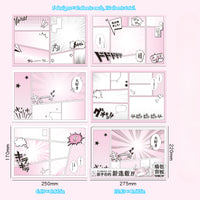 10 Sheets of Background Boards for Ita Bag - Japanese Anime Style