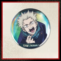 Licensed BOOMCOMIC Jujutsu Kaisen Holographic Badges-22.8inches（58mm） badges