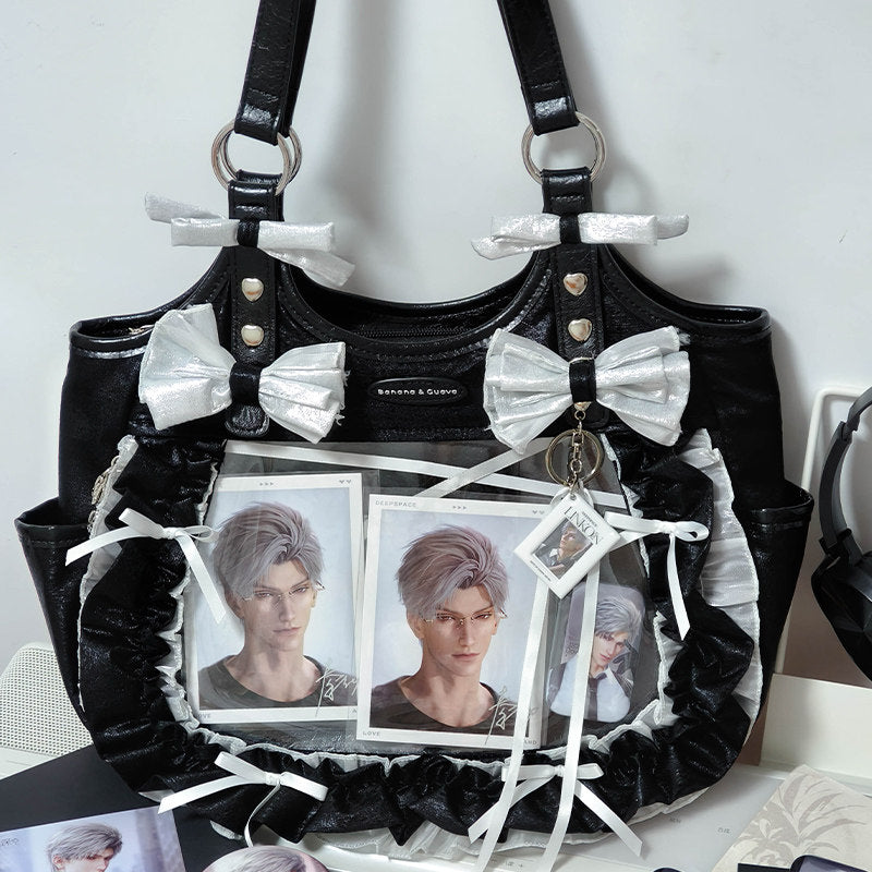 Banana & Guava Large-Capacity Satin Ita Shoulder Bag