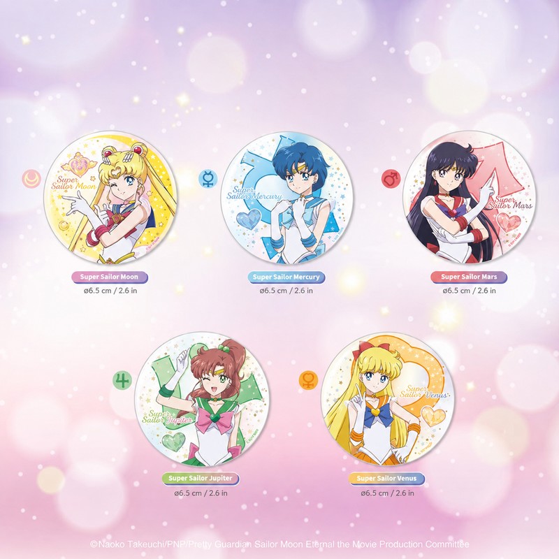 Officially Licensed Sailor Moon Eternal Tin Badge Blind Box