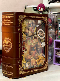 Morning Glory Magic Book Ita Bag, PU Gold Foil Crossbody