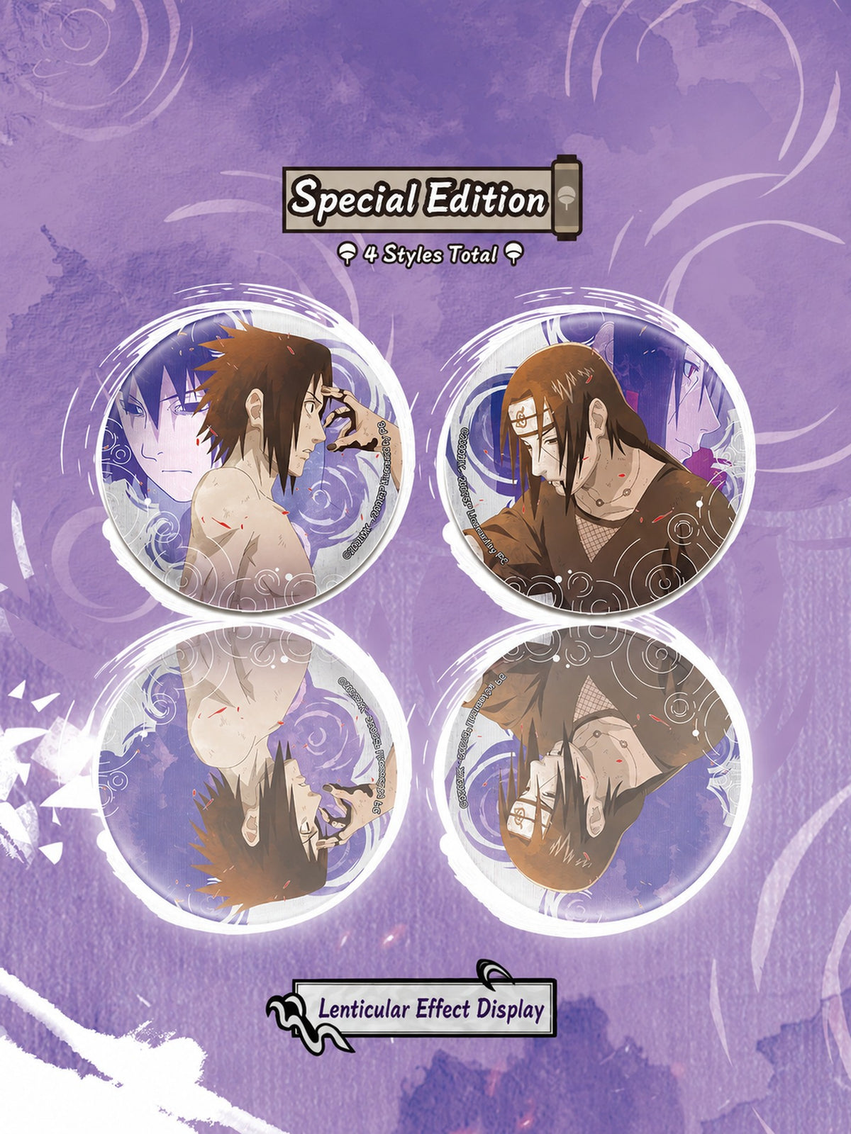 Officially Licensed Naruto Sasuke Bonds Tinplate Badge