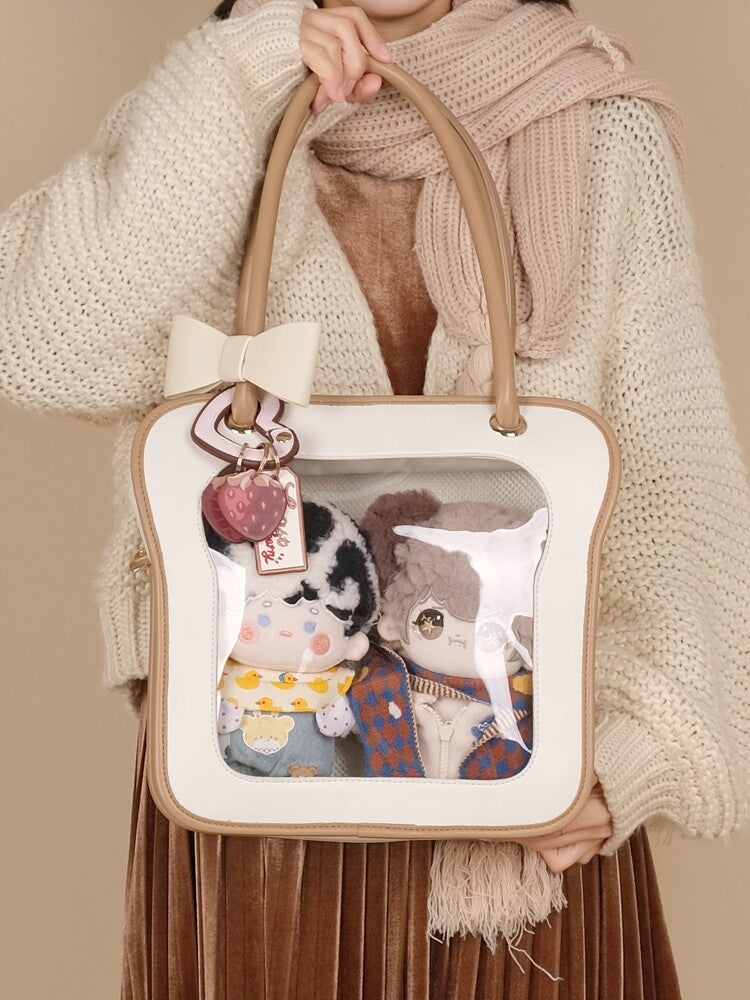Morning Glory Toast Ita Bag with Detachable Bow