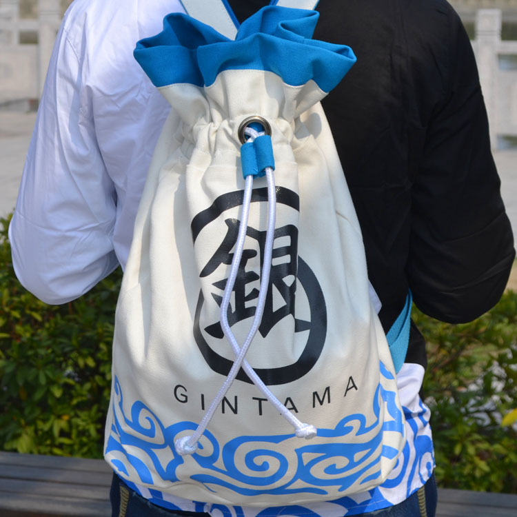 Officially Licensed Gintama Canvas Drawstring Backpack