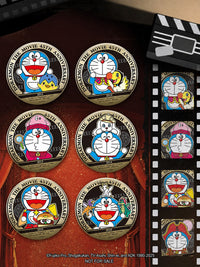 Officially Licensed Doraemon 45th Anniversary Tin Badge Series