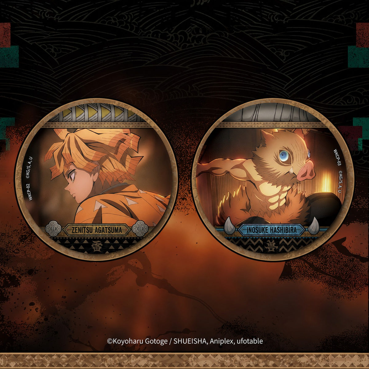 Officially Licensed Demon Slayer Kayou Tinplate Badge Pack
