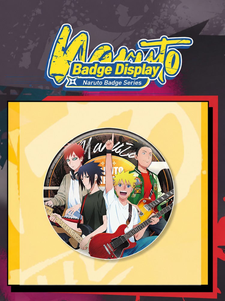 Officially Licensed Naruto The Live Tinplate Badge