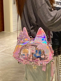 Morning Glory Cat Ita Bag with Adjustable Strap Set