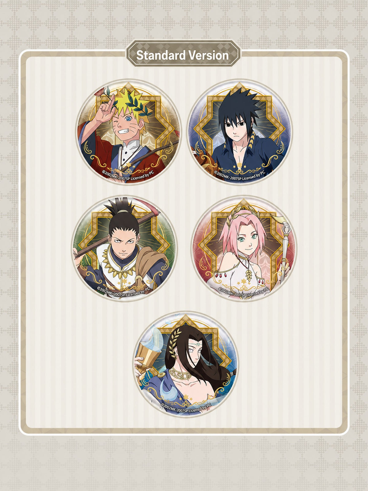Officially Licensed Naruto Tinplate Badge Series - Wave 6