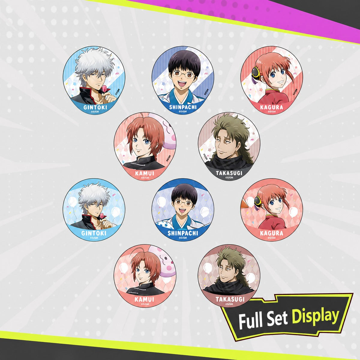 bilibili Gintama Yoshiwara Inferno Balloon Ver. Blind Box Badge