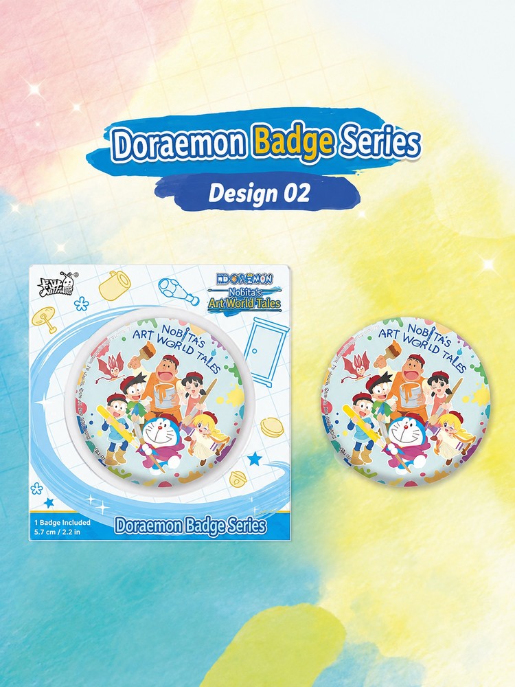 Officially Licensed Doraemon Nobita's Art World Tales Badge