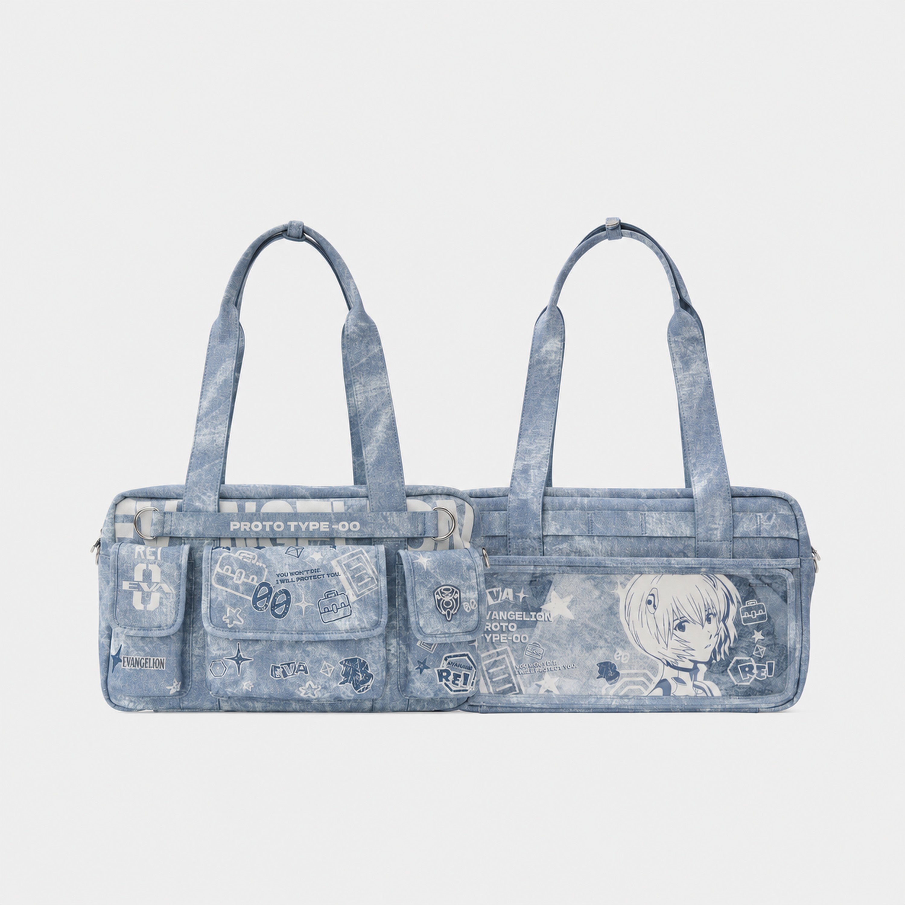 Officially Licensed Neon Genesis Evangelion Denim Ita Bag