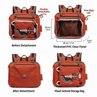 RUOYU STUDIO Cute Animal Mini Backpack for Daily Carry