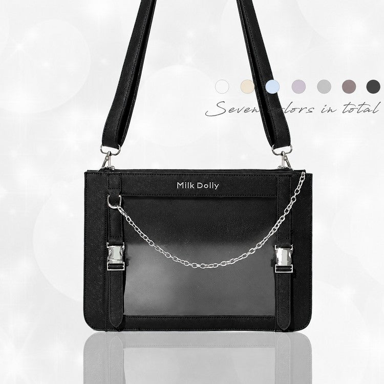 FuyuuNeko Hard Shell Crossbody Ita Bag for Everyday Carry