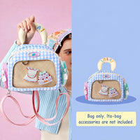 LOLA DESIGN Robot Girl Ita Backpack with Clear Panel