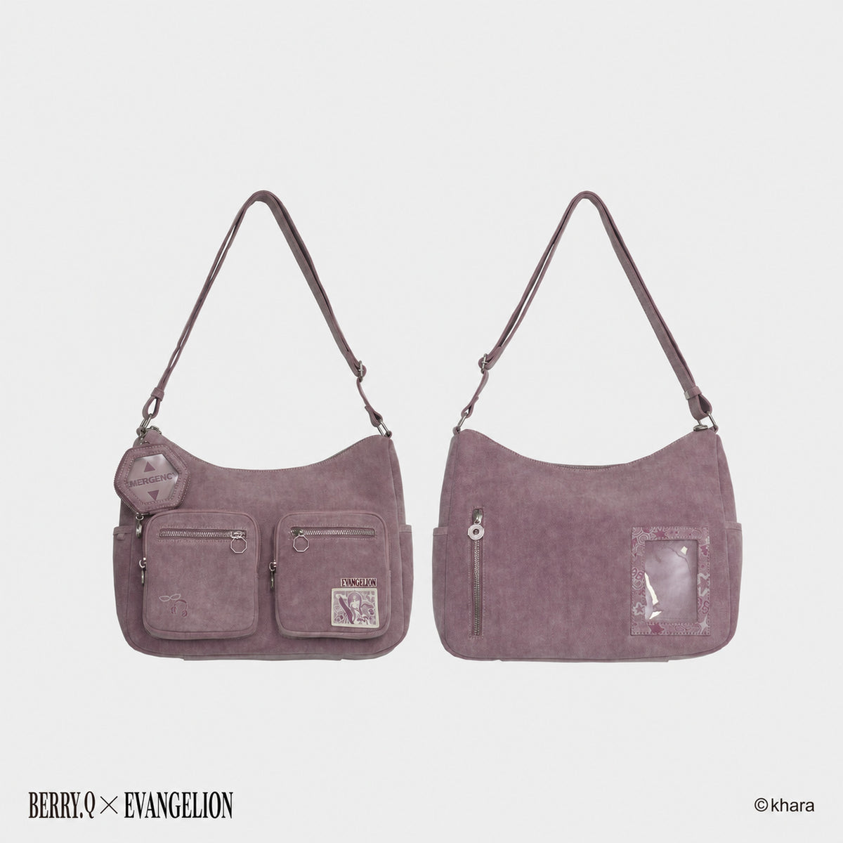 Officially Licensed Evangelion Denim Ita Crossbody Bag