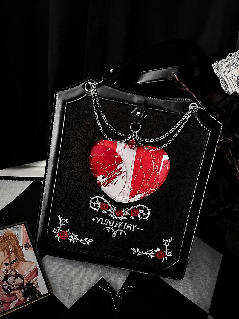Yuni Fairy Rose Thorn Double-Sided Gothic Ita Bag