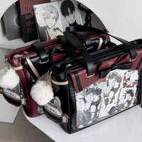 Morning Glory Rabbit Black Tea Crossbody Ita Bag