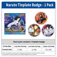 Officially Licensed Naruto Shippuden Tin Badge Blind Pack