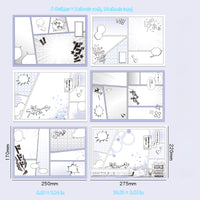 10 Sheets of Background Boards for Ita Bag - Japanese Anime Style