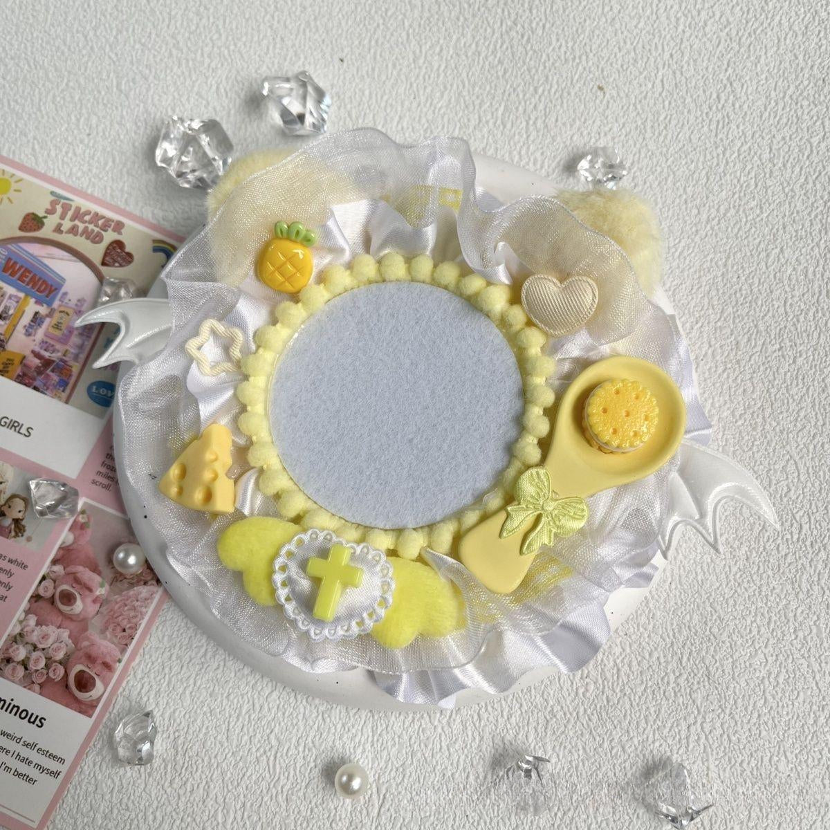 Handmade Demon Cat Spoon Badge Holder – Ita Bag Decoration Base for 2.28-2.95 inch (58mm-75mm) Badges