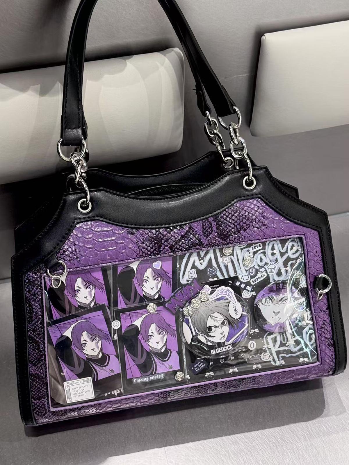 Yuni Yoyo Dark Goth Punk Ita Crossbody Shoulder Bag