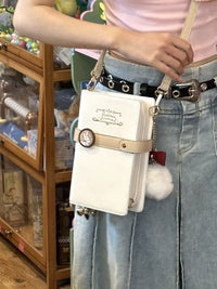 Morning Glory Bow Ita Crossbody Bag in PU Leather