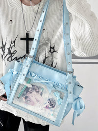 Sweet Dream Satin Ita Backpack with Detachable Bow
