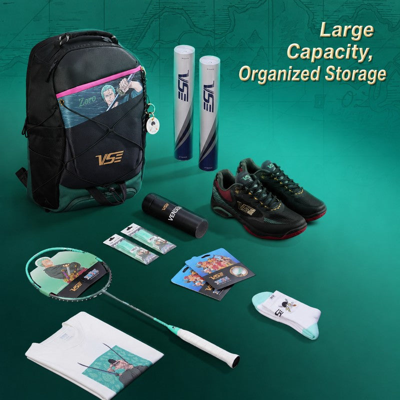 One Piece Badminton Backpack with Shoe Compartment