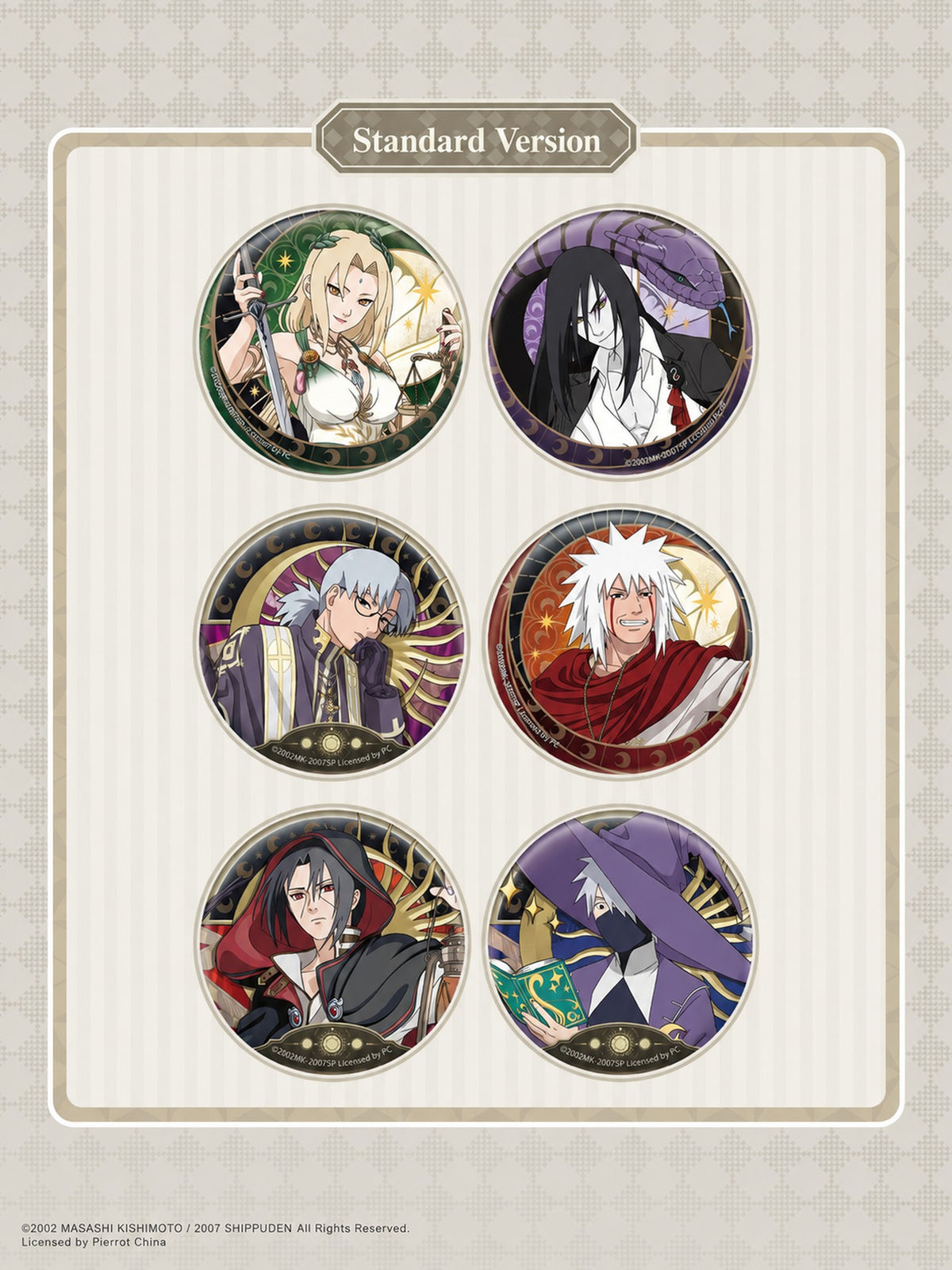 Officially Licensed Naruto Tinplate Badge Series - Wave 6