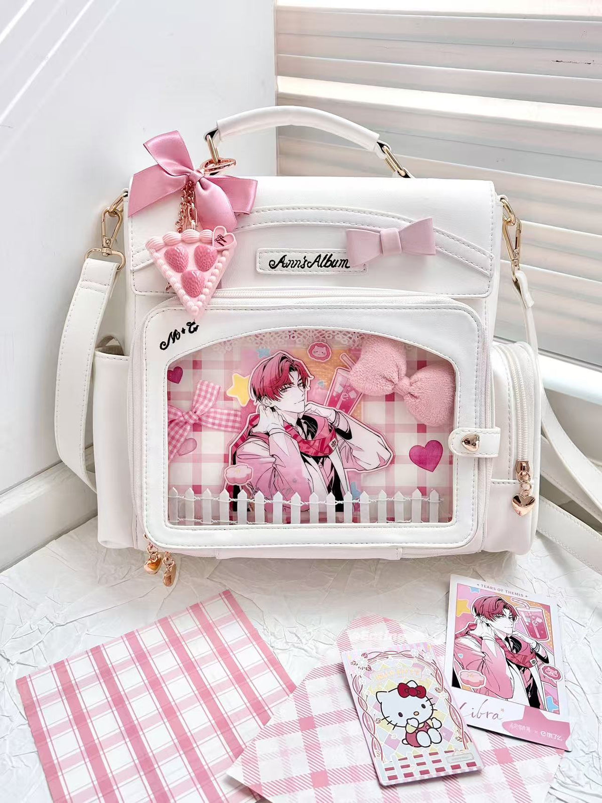Morning Glory Convertible PU Leather Ita Backpack