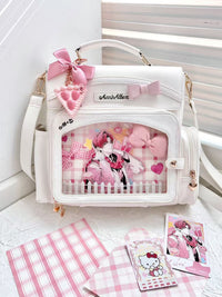 Morning Glory Convertible PU Leather Ita Backpack