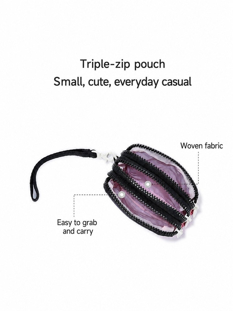 LeSportsac Chibi Maruko Chan Mini Three-Zip Wristlet Wallet