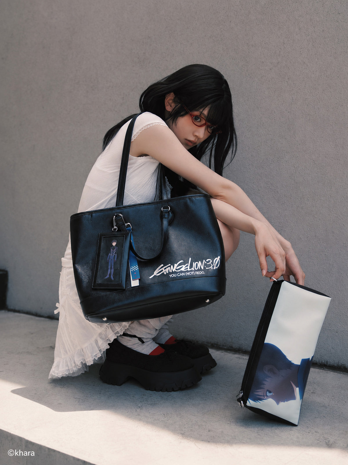BerryQ x Neon Genesis Evangelion Large Tote Bag Set