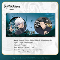 Officially Licensed Jujutsu Kaisen Gojo & Geto Badge Set