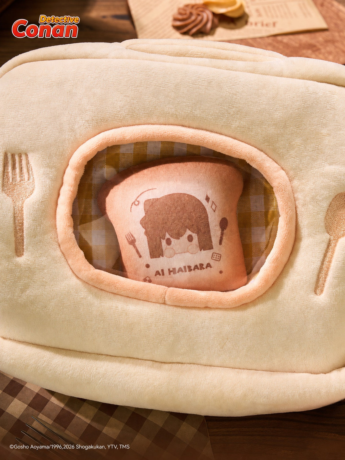 Officially Licensed Detective Conan Toast Crossbody Bag
