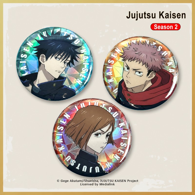 Officially Licensed Jujutsu Kaisen Season 2 Holographic Badge