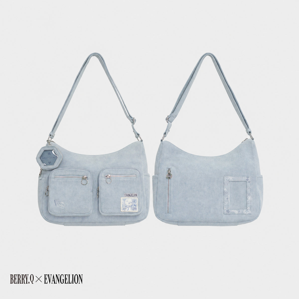 Officially Licensed Evangelion Denim Ita Crossbody Bag