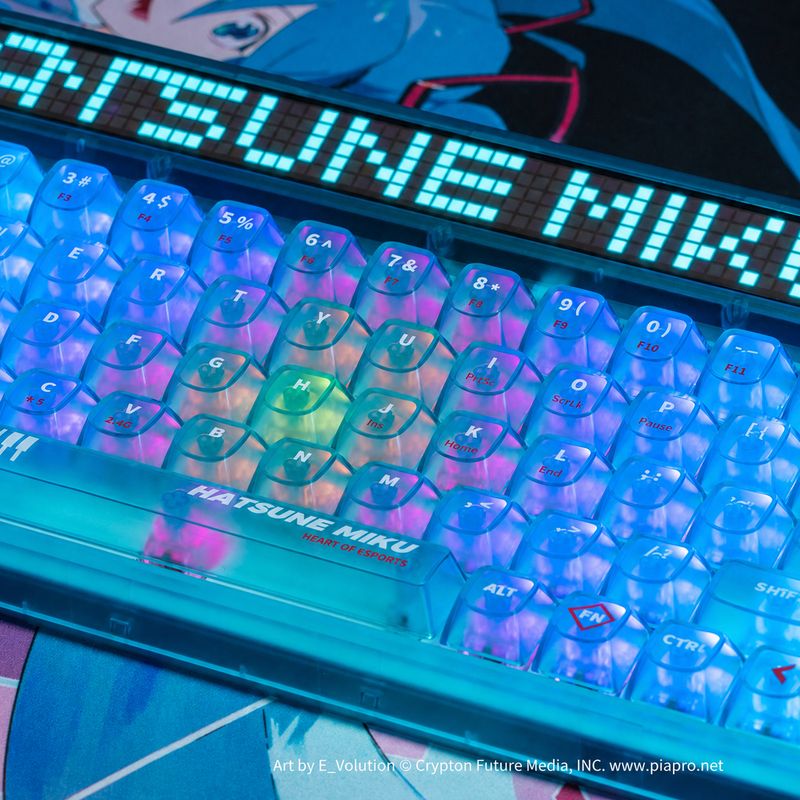 Hatsune Miku Heart of Esports 68-Key Mechanical Keyboard