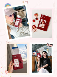 TOUTOU Travel Wallet & Passport Holder with Coin Pocket