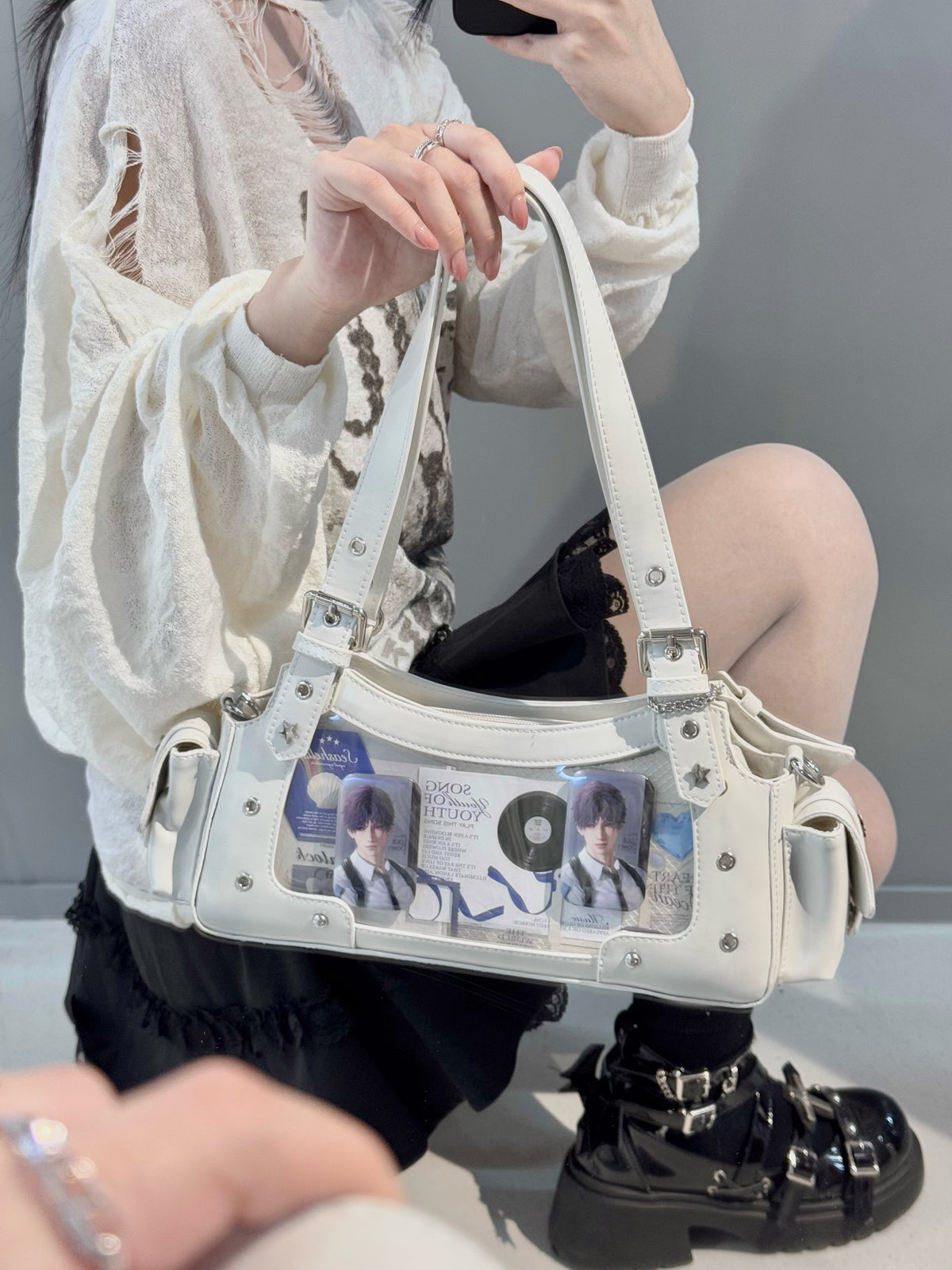 Morning Glory Gemini Retro Ita Shoulder Crossbody Bag