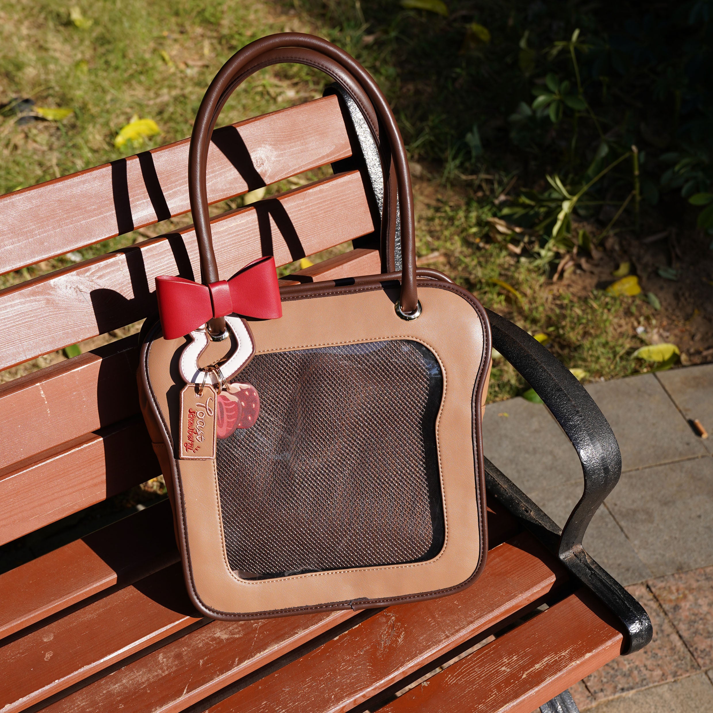 Morning Glory Toast Ita Bag with Detachable Bow