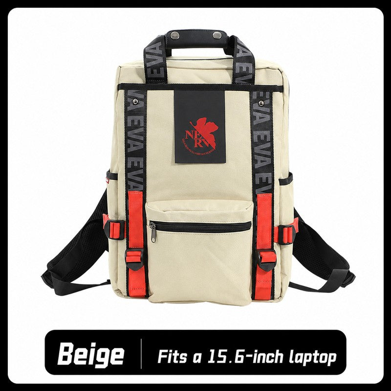 Neon Genesis Evangelion Nylon Backpack with Laptop Sleeve