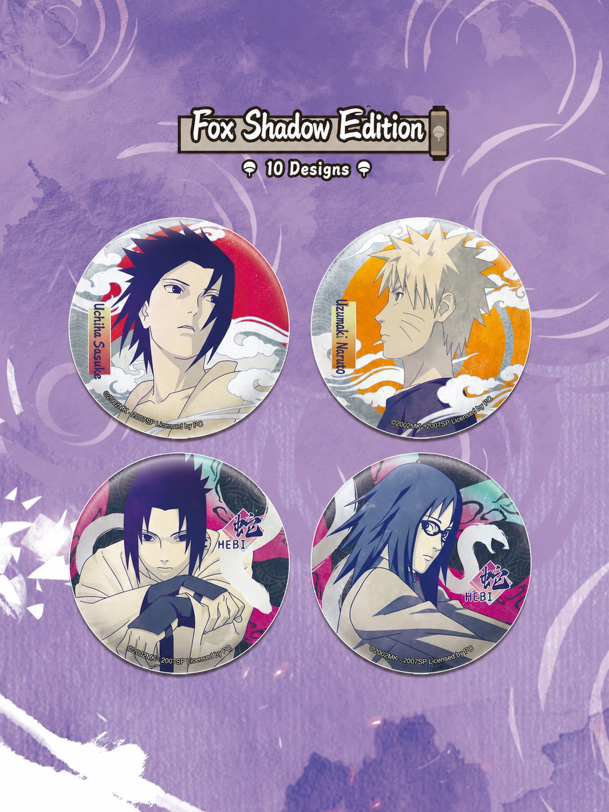 Officially Licensed Naruto Sasuke Bonds Tinplate Badge