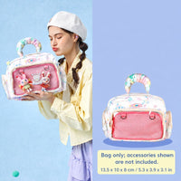 LOLA DESIGN Robot Girl Ita Backpack with Clear Panel