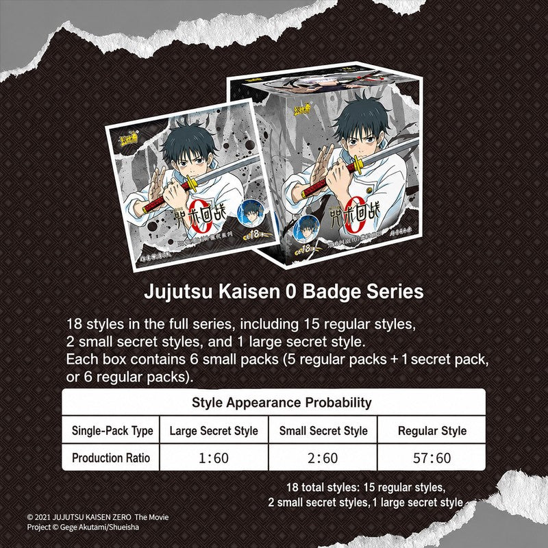 Officially Licensed Jujutsu Kaisen 0 Tinplate Badge