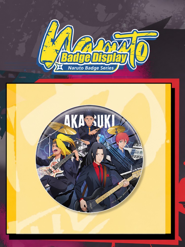 Officially Licensed Naruto The Live Tinplate Badge