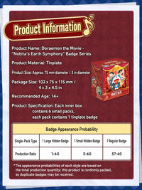 Officially Licensed Doraemon Movie Badge Blind Pack