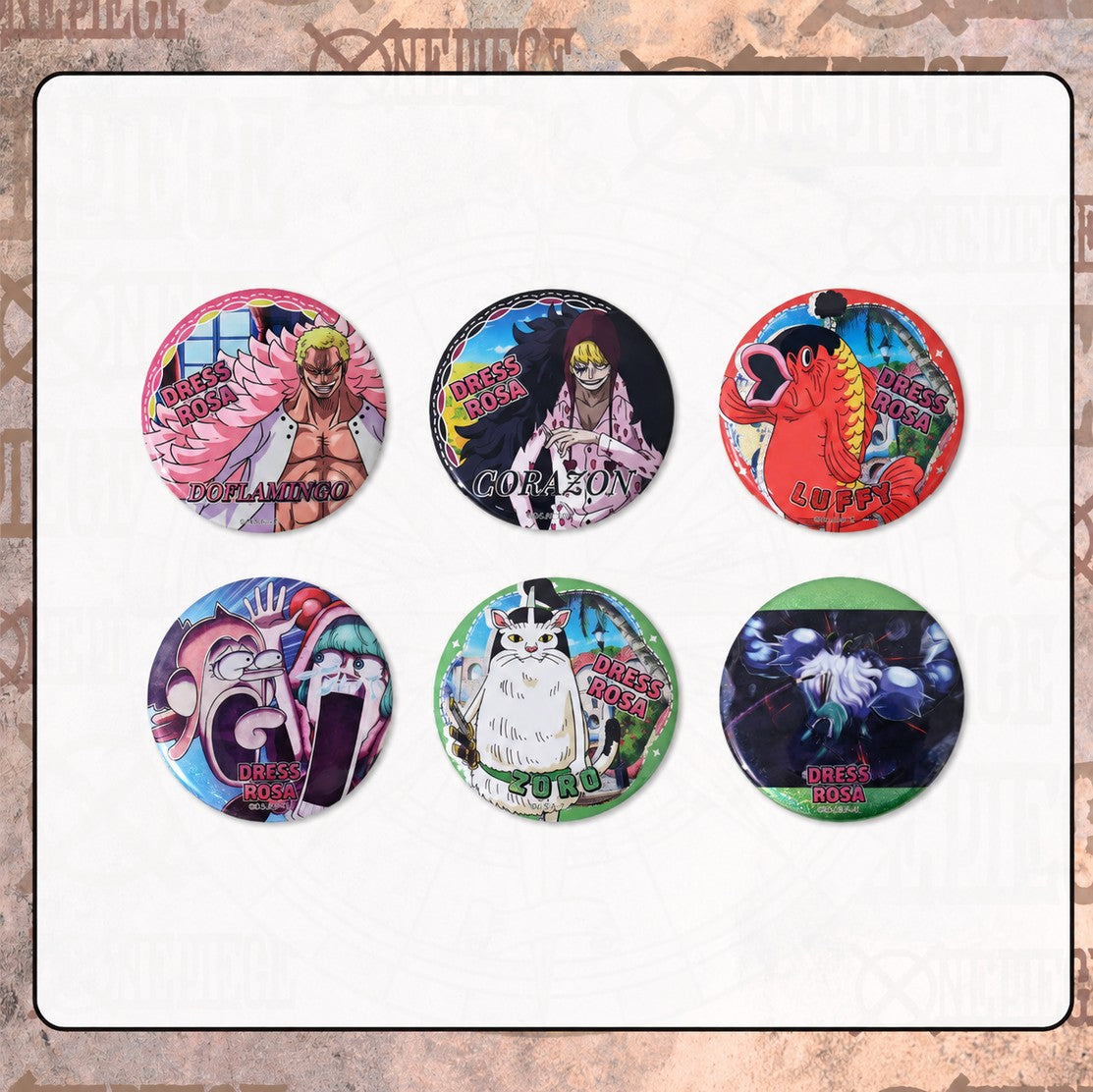 One Piece Wave 14 Dressrosa Arc Badge Blind Box